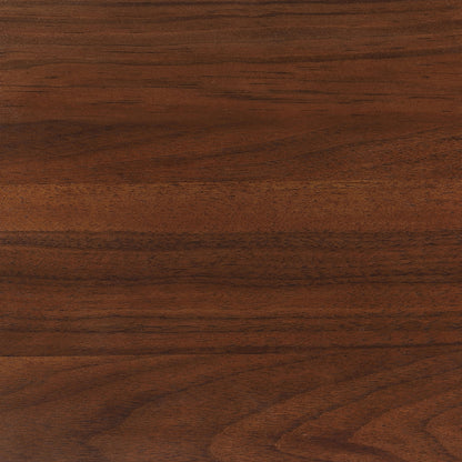 Cama de plataforma Robyn Wood en nogal oscuro