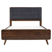 Robyn Wood  Platform Bed Dark Walnut