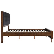 Robyn Wood  Platform Bed Dark Walnut