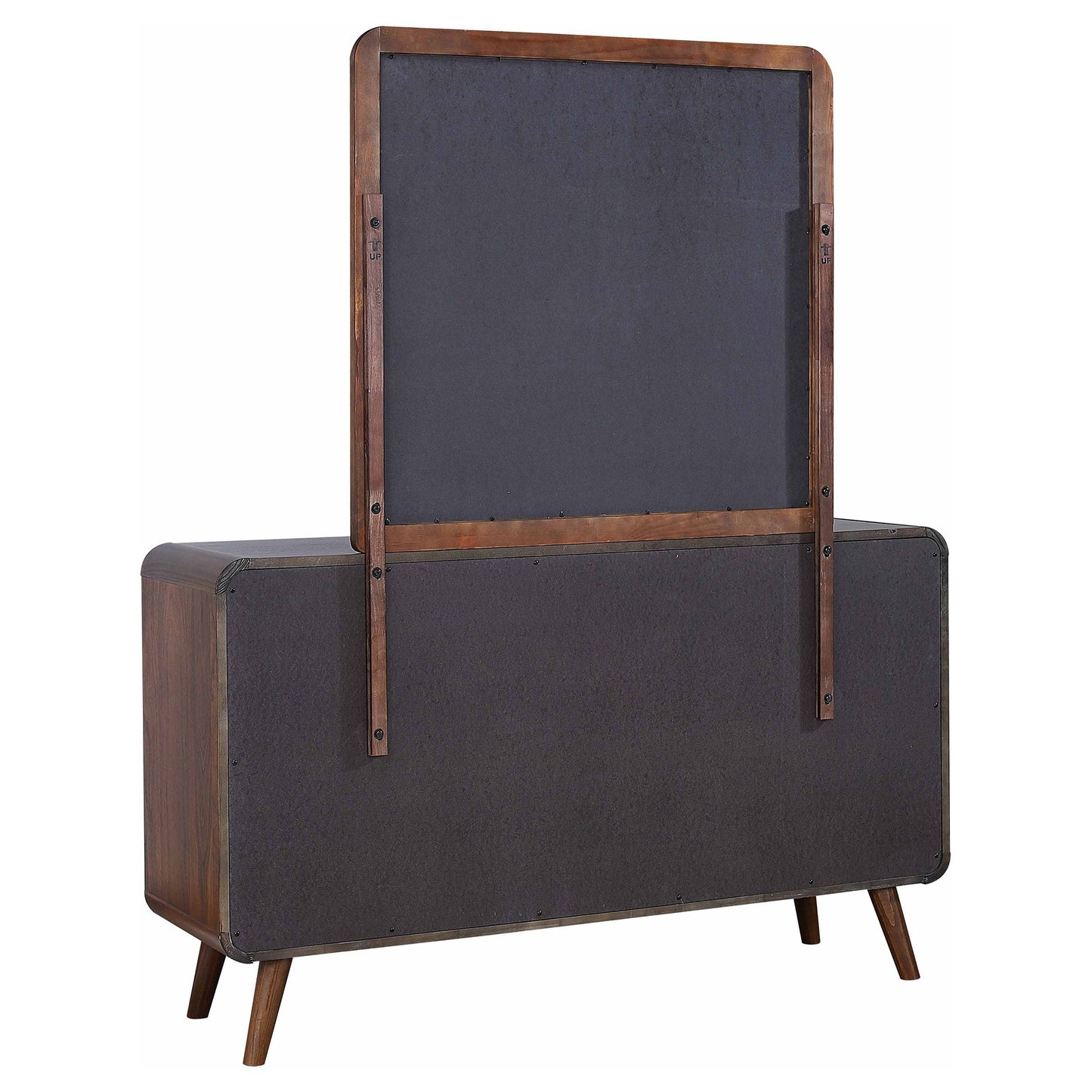 Robyn 6-drawer Bedroom Dresser and Mirror Light Ash