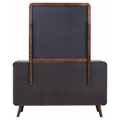 Robyn 6-drawer Bedroom Dresser and Mirror Light Ash