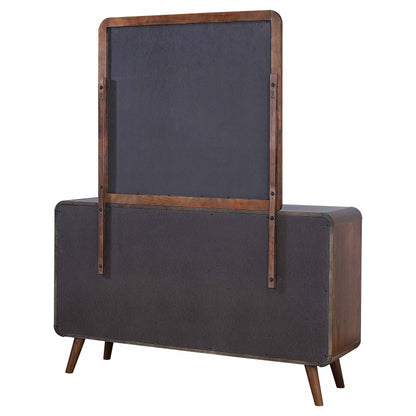 Robyn 6-drawer Bedroom Dresser and Mirror Light Ash