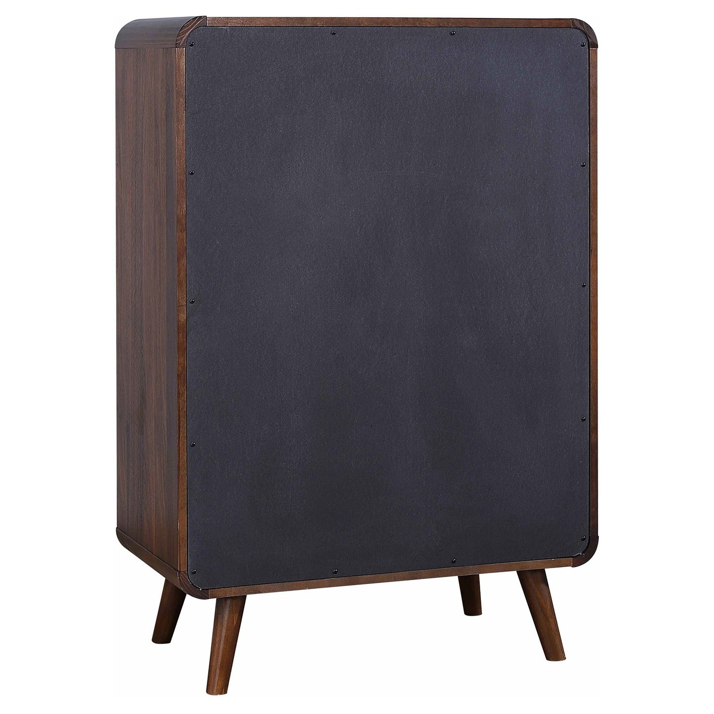 Cómoda de dormitorio Robyn de 5 cajones en nogal oscuro