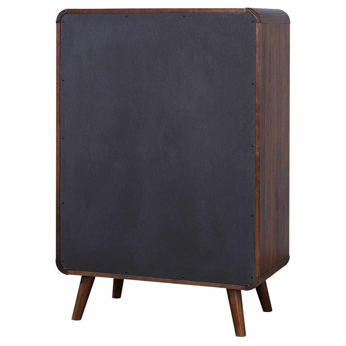 Cómoda de dormitorio Robyn de 5 cajones en nogal oscuro