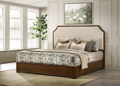 Garland 58-inchPanel Bed Cream and Brown Cherry