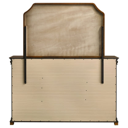 Garland 11-drawer Bedroom Dresser with Mirror Brown Cherry