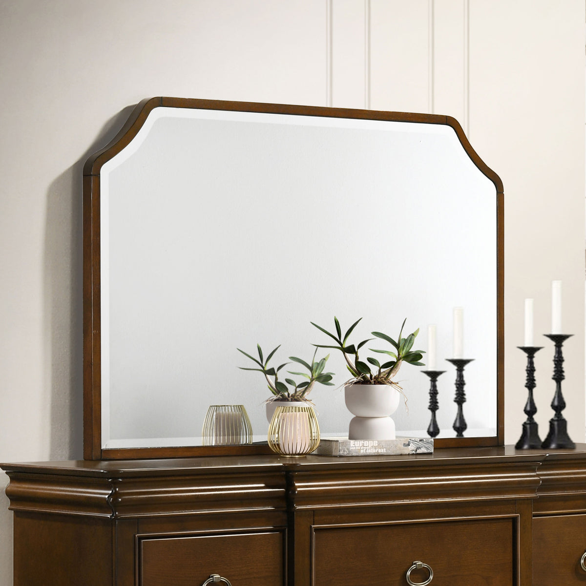 Garland Dresser Mirror Brown Cherry