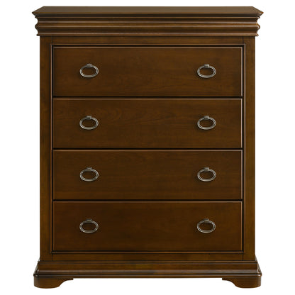 Garland 4-drawer Bedroom Chest of Drawers Brown Cherry