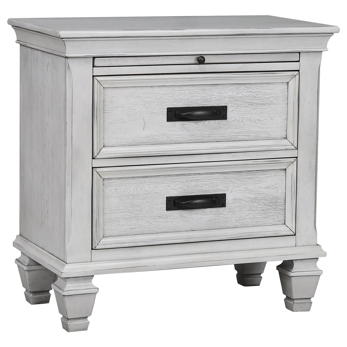 Franco  Bedroom Set Distressed White