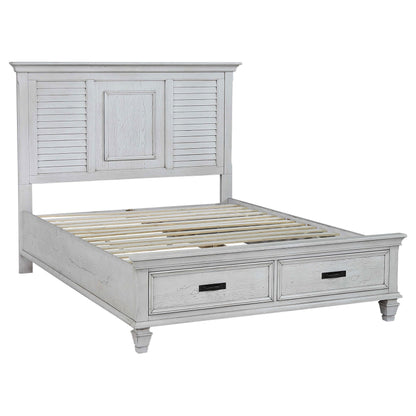 Franco  Bedroom Set Distressed White