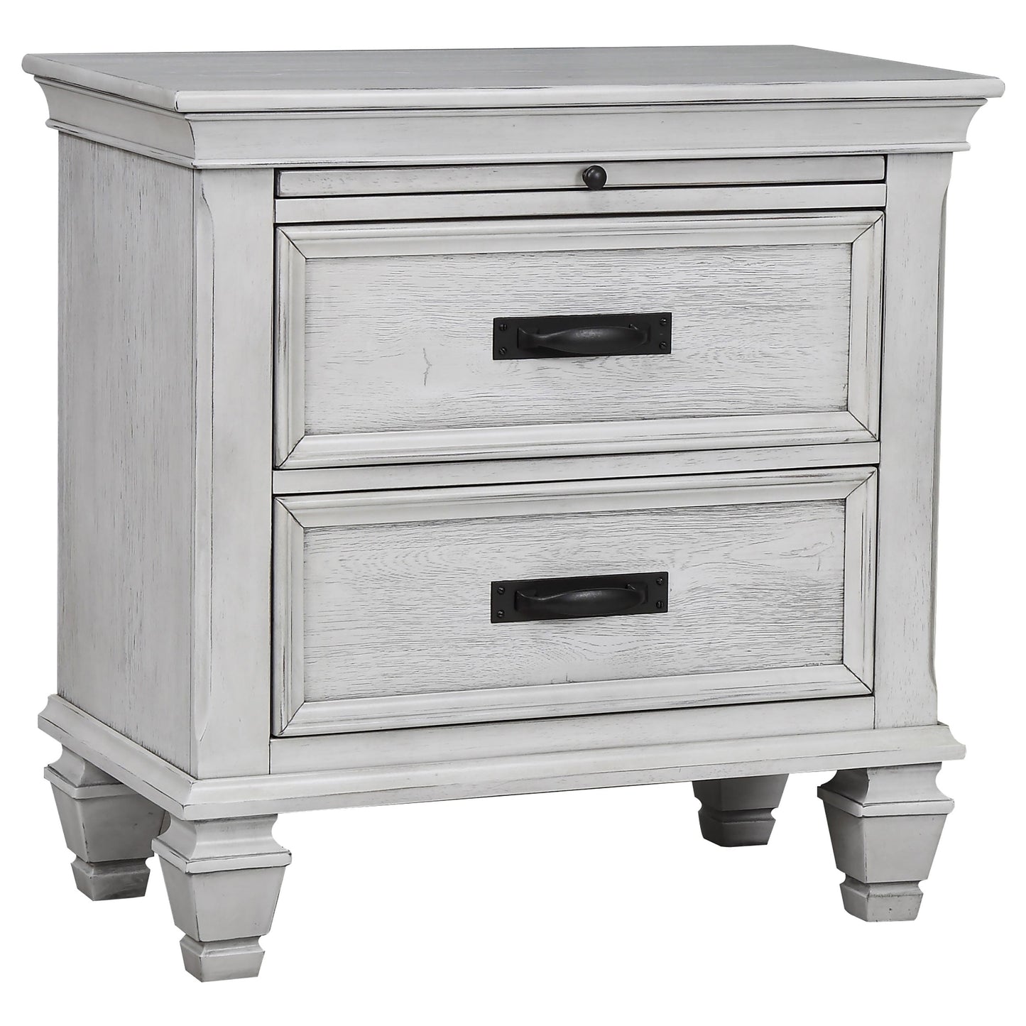 Franco  Bedroom Set Distressed White