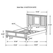 Franco  Bedroom Set Distressed White