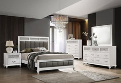 Barzini 4-piece  Bedroom Set White