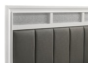 Barzini Wood  Panel Bed White