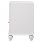 Barzini 2-drawer Nightstand White