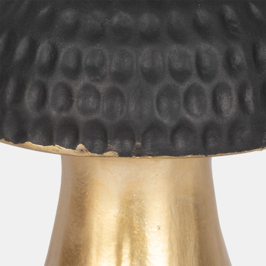 Hammered Top Mushroom – Black/Gold