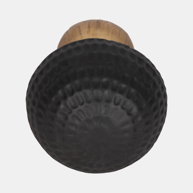 Hammered Top Mushroom – Black/Gold