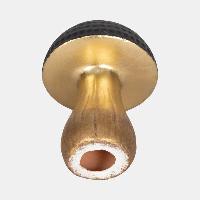 Hammered Top Mushroom – Black/Gold