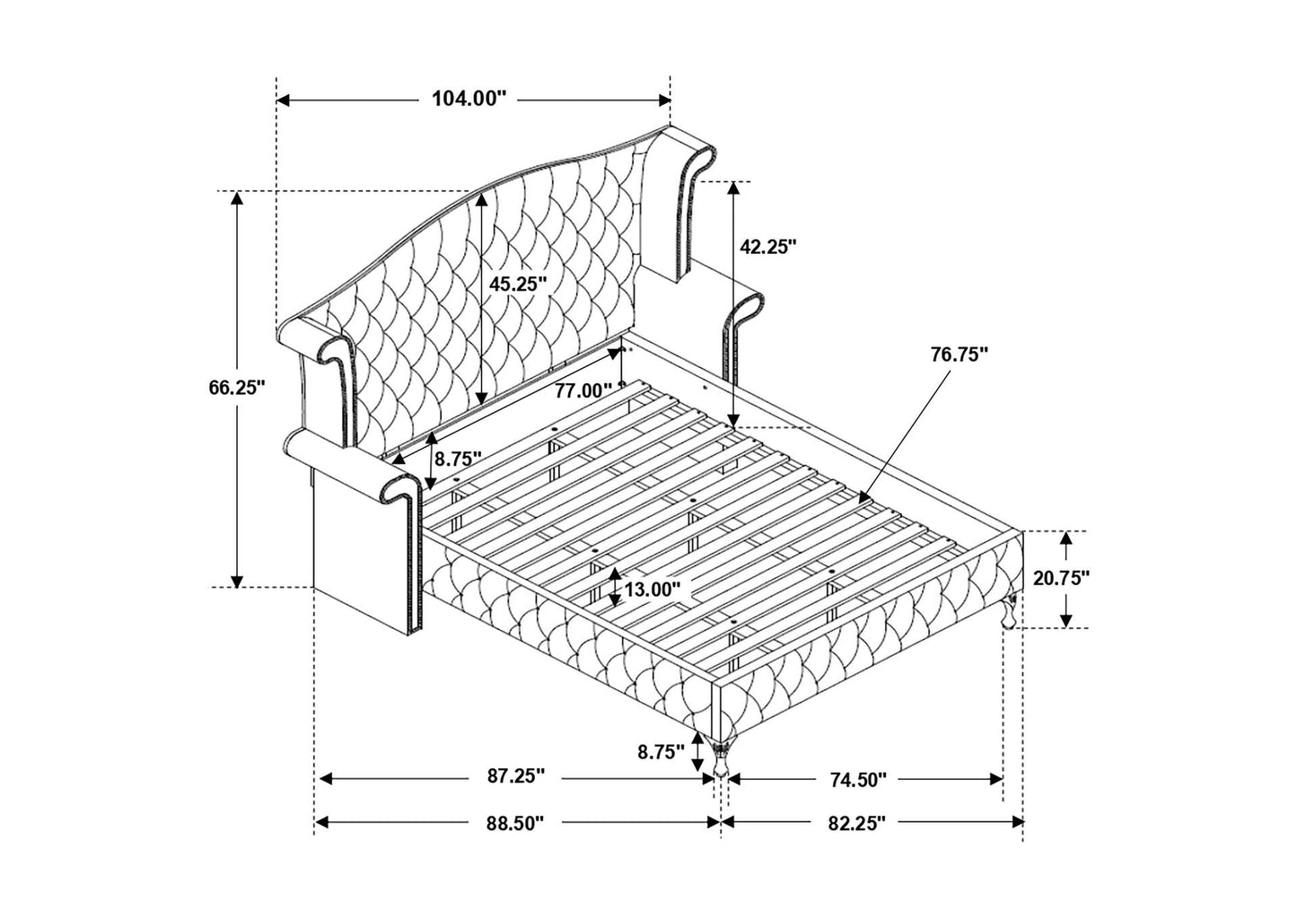 Contemporary Deanna King Bed