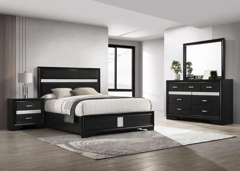 Conjunto de dormitorio Miranda negro