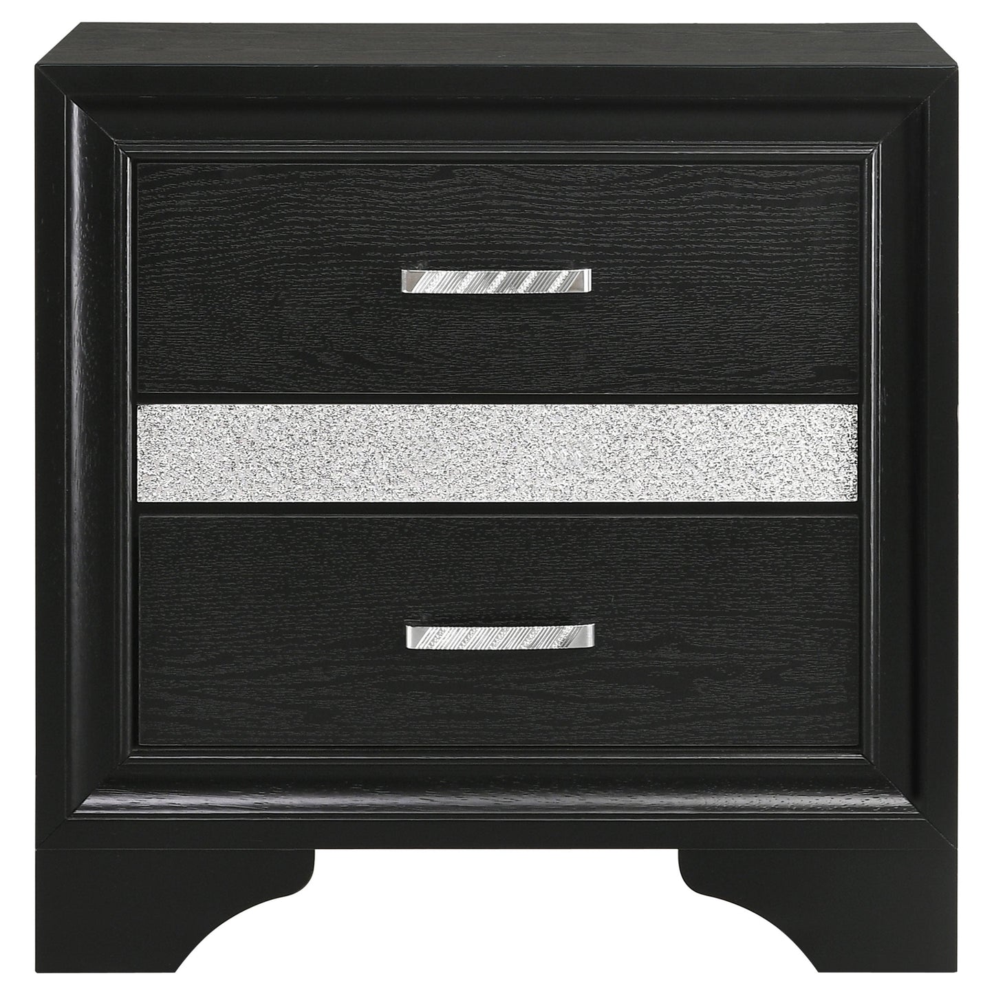 Melody Upholstered 2-drawer Nightstand Grey