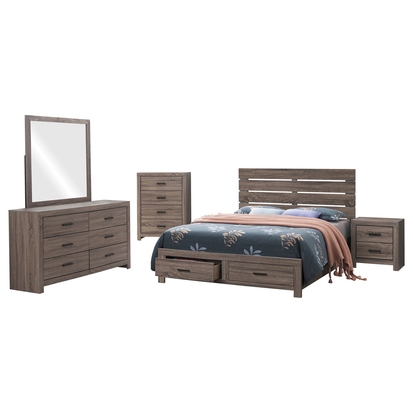 Brantford  Bedroom Set Barrel Oak