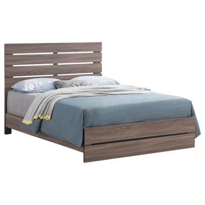 Brantford Wood Panel Bed Barrel Oak