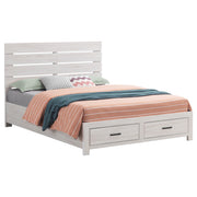 Cama con paneles de madera Brantford de roble barril