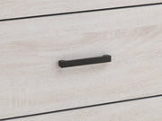 Cama con paneles de madera Brantford de roble barril