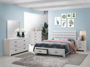 Cama con paneles de madera Brantford de roble barril