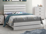 Cama con paneles de madera Brantford de roble barril