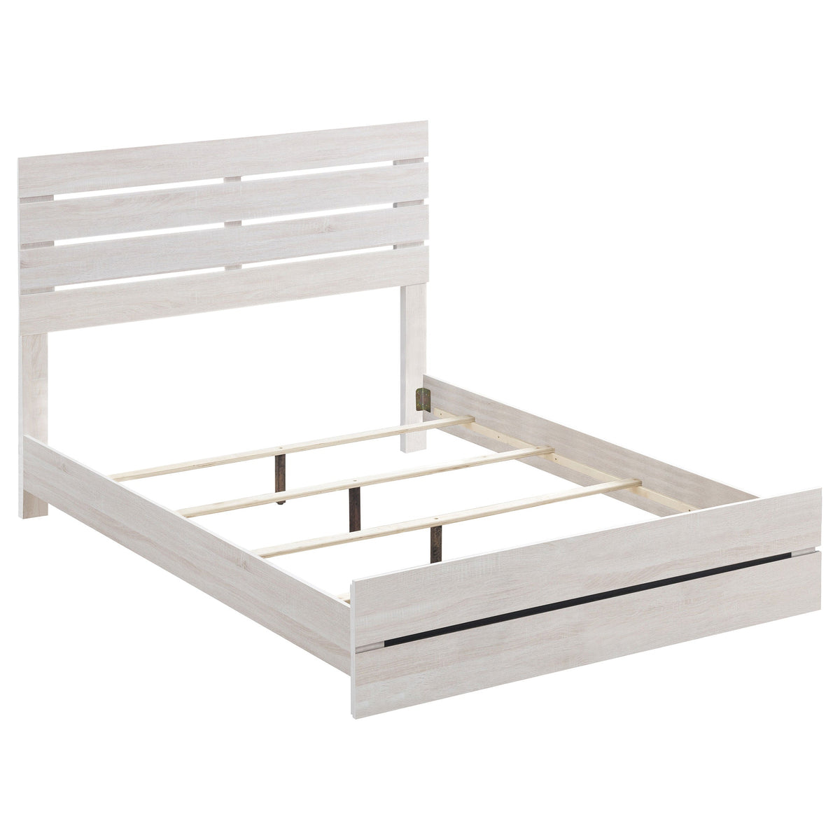 Cama con paneles de madera Brantford de roble barril
