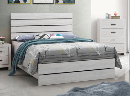Brantford Wood Panel Bed Barrel Oak