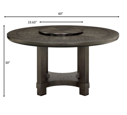 Jeffries Round Table W/ Lazy Susan