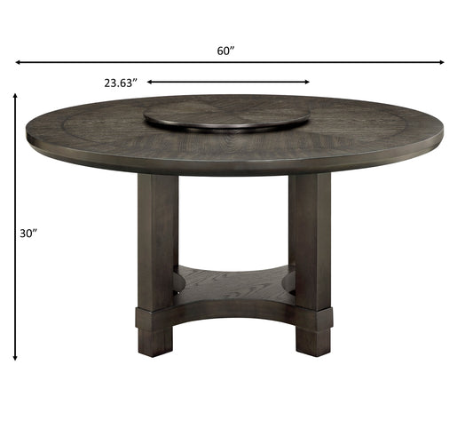 Jeffries Round Table W/ Lazy Susan
