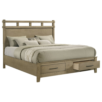 Hazlewood 59-inch Panel Storage Bed Vineyard Oak