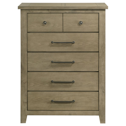 Hazlewood 5-drawer Bedroom Chest of Drawers Vineyard Oak