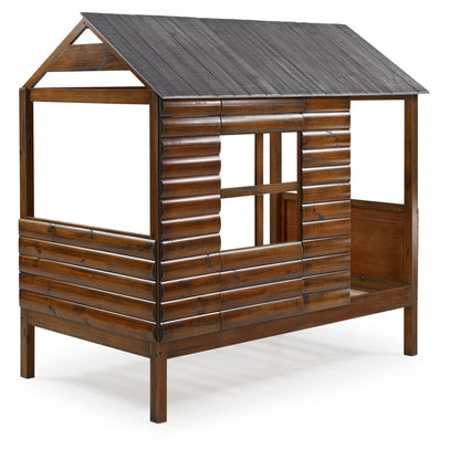 Log Cabin Low Loft Bed