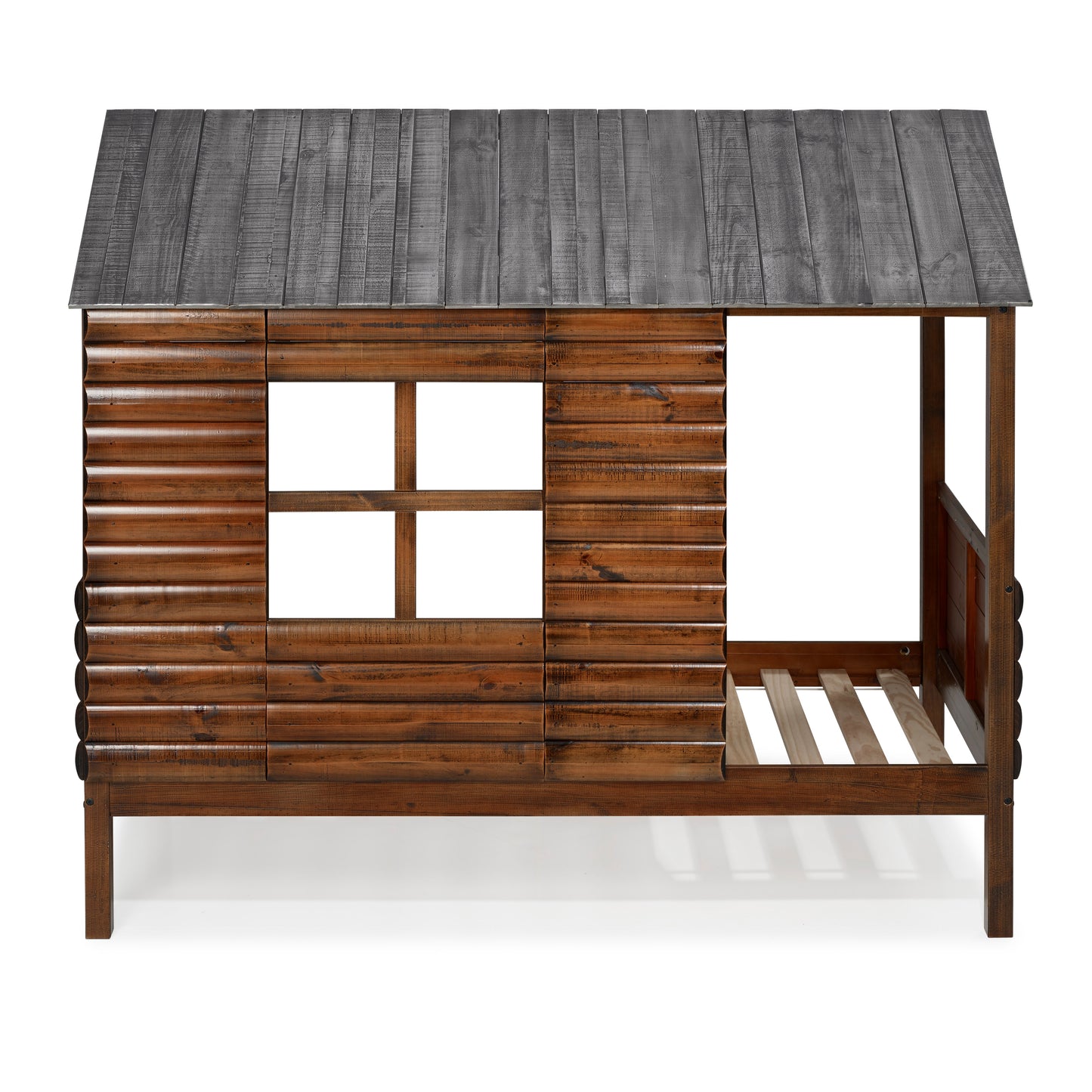Log Cabin Low Loft Bed