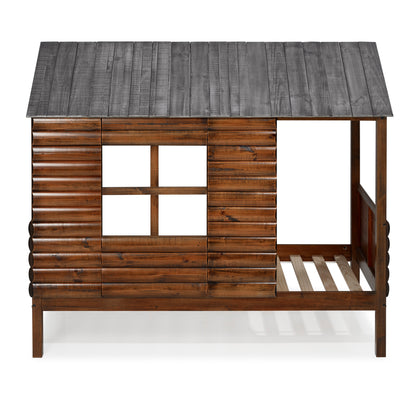 Log Cabin Low Loft Bed