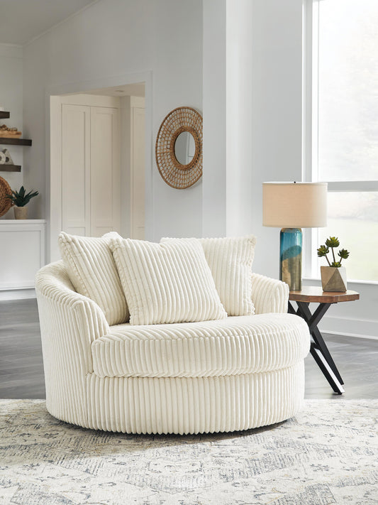 Lindyn Oversized Swivel Accent Chair