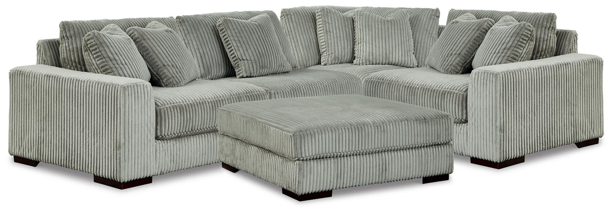 Lindyn 4-Piece Sectional and Ottoman