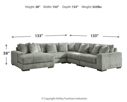 Lindyn 5-Piece Sectional with Chaise