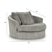 Lindyn Oversized Swivel Accent Chair