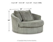 Lindyn Oversized Swivel Accent Chair