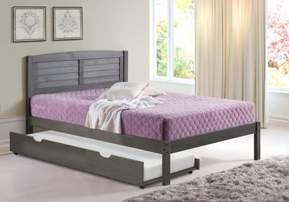Louver Bed with Twin Trundle