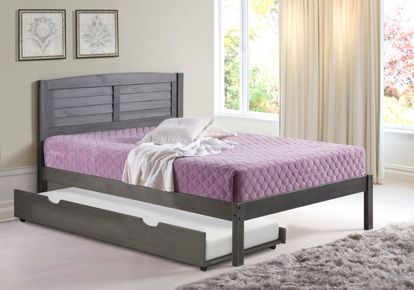 Louver Bed with Twin Trundle