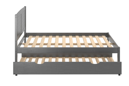 Louver Bed with Twin Trundle