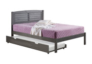 Louver Bed with Twin Trundle