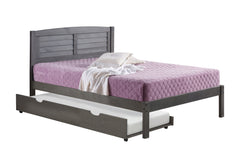 Louver Bed with Twin Trundle